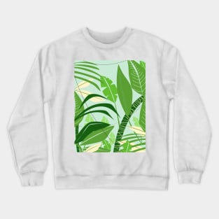 Vintage Leaf Pattern Crewneck Sweatshirt